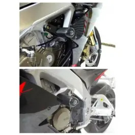 Meilleure Qualité Tampons de protection R&G RACING Aero noir Aprilia RSV4 R/RR/RF/Factory