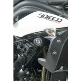 Super Prix Tampons de protection R&G RACING Aero noir Triumph Speed Triple 1050/R / Speed 94/R