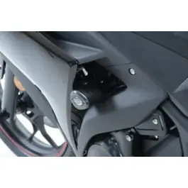 Fait Main Tampons de protections R&G RACING Aero Race version noir Yamaha YZF-R3