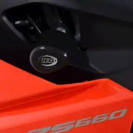 Exclusif Tampons de protection R&G RACING Aero- noir Aprilia RS660