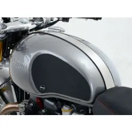 Kit grip de réservoir R&G RACING 2 pièces noir Triumph Thruxton 1200 Expédition Rapide