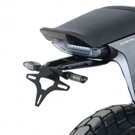 Support de plaque R&G RACING noir Husqvarna Svartpilen 701 Authentique