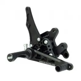 Top Qualité Commandes reculées multi-positions R&G RACING noir Kawasaki ZX-10R