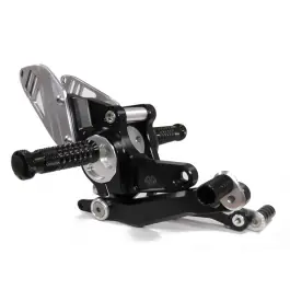 Commandes reculées ajustables GILLES TOOLING RCT10GT noir/argent BMW Petit Prix