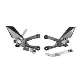 Commandes reculées réglables/repliables LIGHTECH sélection standard et inversée noir Honda CBR1000R-RR Soldes