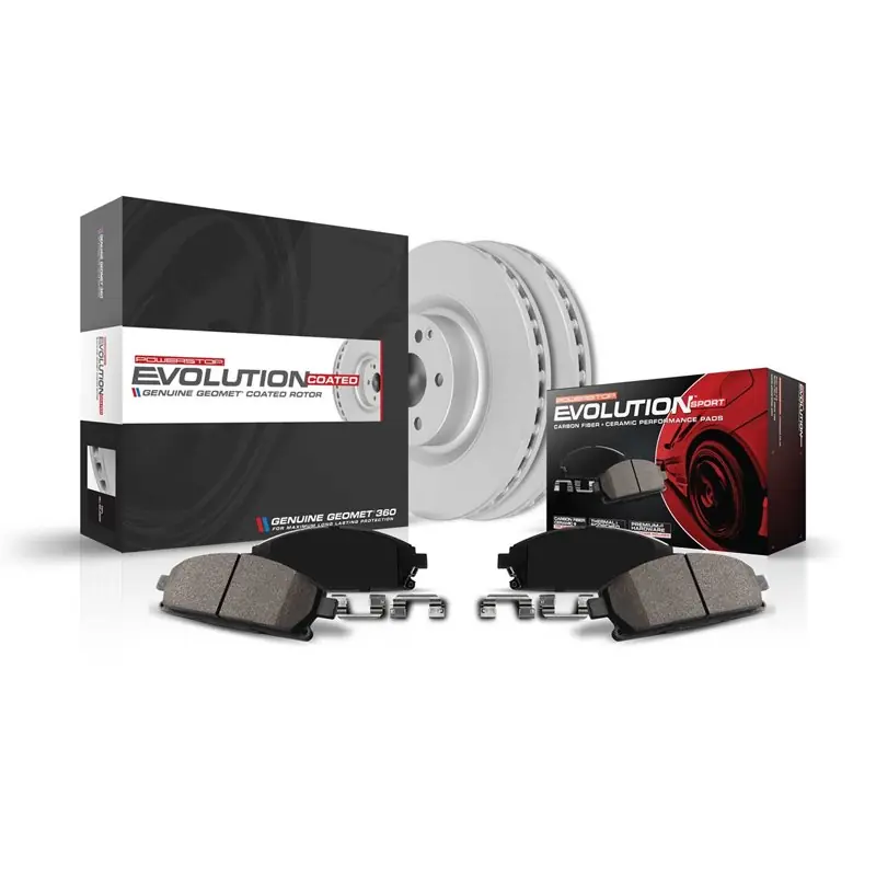 Garantie Incluse PowerStop | Z23 Evolution Sport Disc Brake Pad & Rotor Kit - Arrière - C240 / SLK280 / SLK300 / SLK350 2003-2011